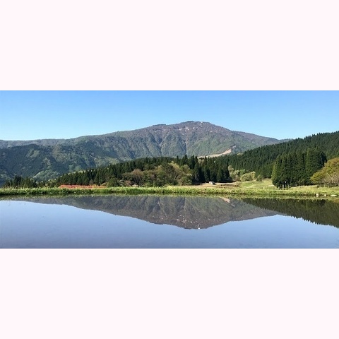 「養父市吉井活動地」の棚田と氷ノ山