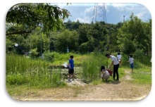  2022年4月23日  ビオトープ“未来の泉”を整備しよう "in こうべ環境未来館