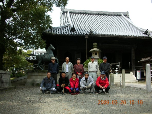 第1回斑鳩寺清掃