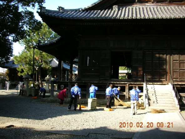 第23回斑鳩寺清掃