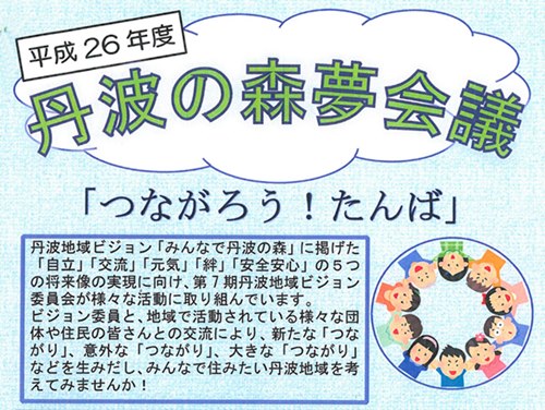 平成26年度　丹波の森夢会議「つながろう!たんば」