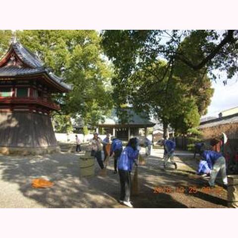 第46回斑鳩寺清掃