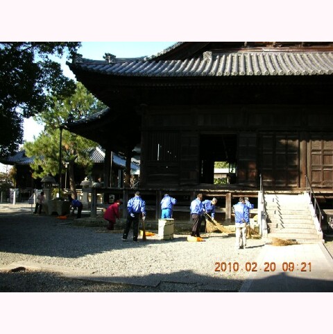 第23回斑鳩寺清掃