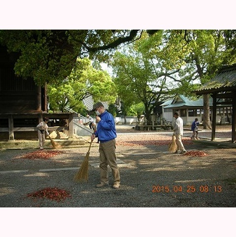 斑鳩寺清掃活動:毎月第4土曜日8:00～9:00